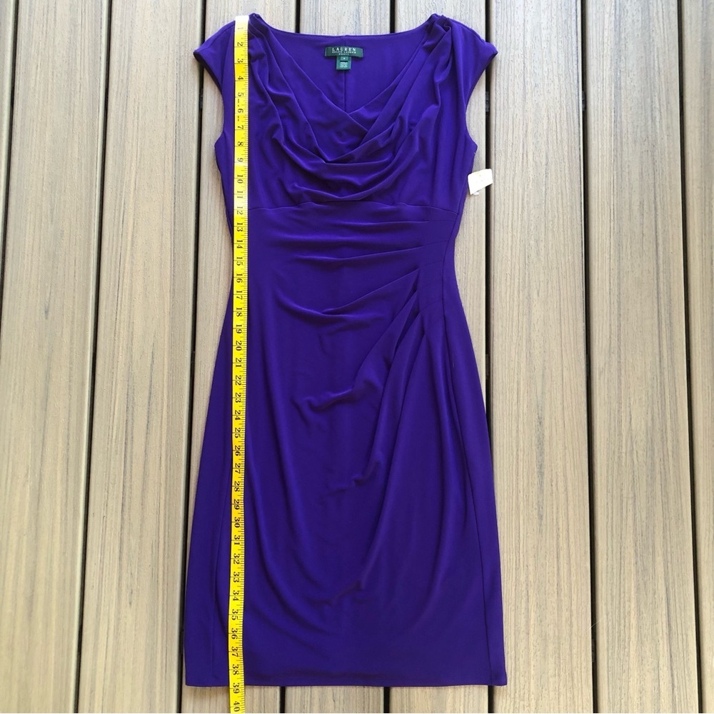 Lauren Ralph Lauren Deep Purple Midi Dress - Picture 8 of 11